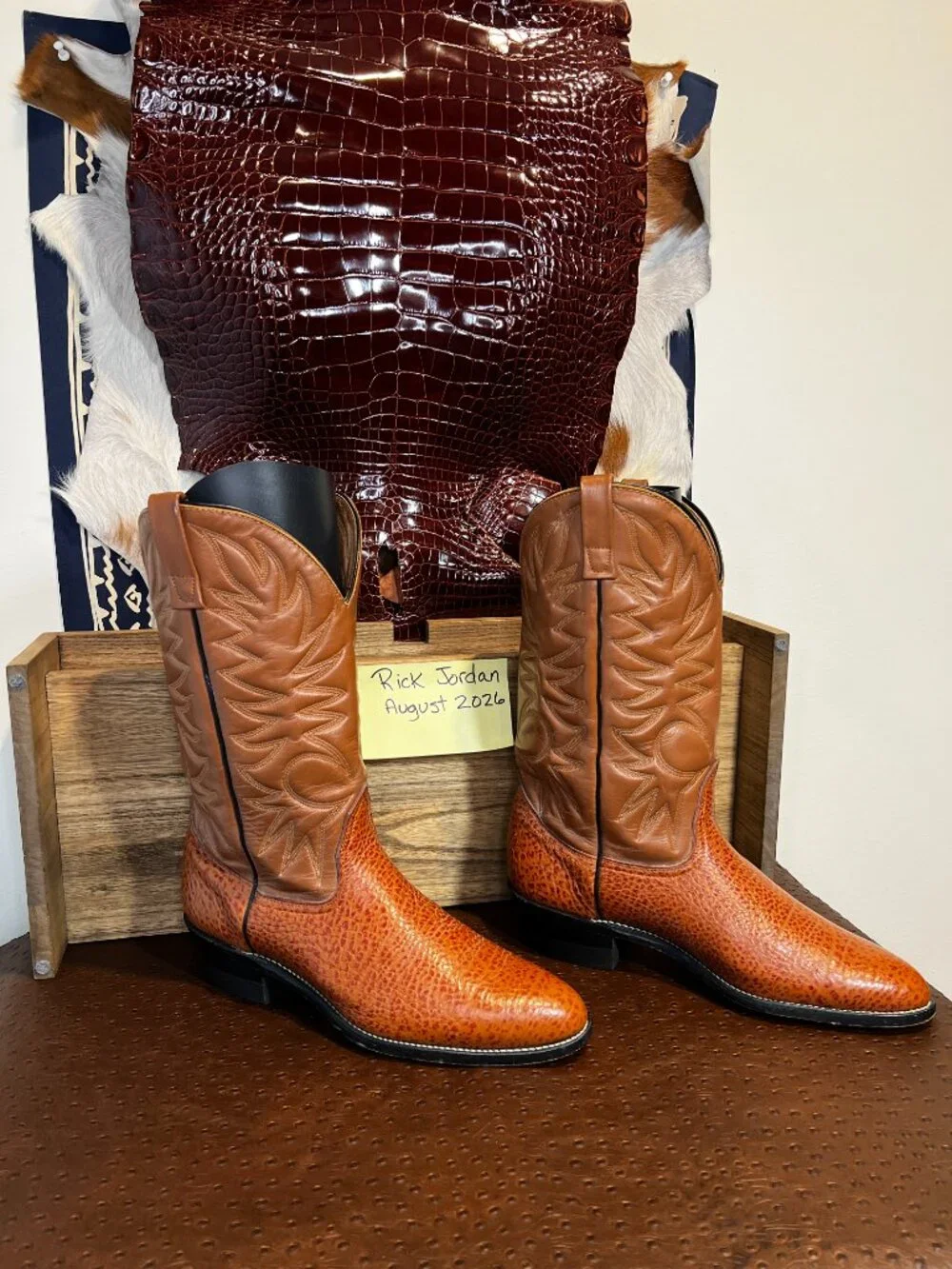 Palomino Peanut Brittle Antelope Cowboy Boots in Men's Size 11D